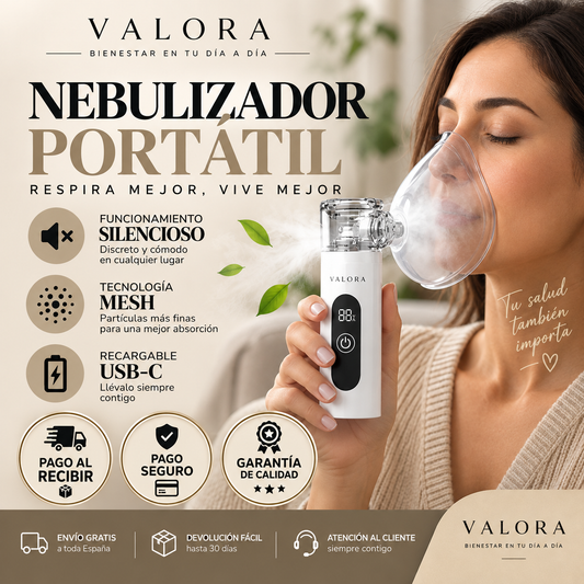 Nebulizador portátil recargable para niños y adultos